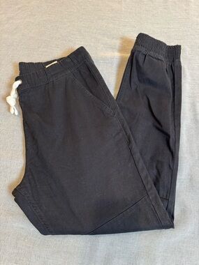 Men's Black Drawstring Jogger Pants by Company Eighty One 98% Cotton Size L